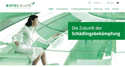 Desktop Screenshot of biotec-klute.de